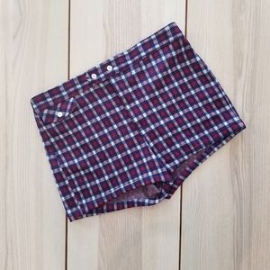 Vintage Plaid Swim Trunks